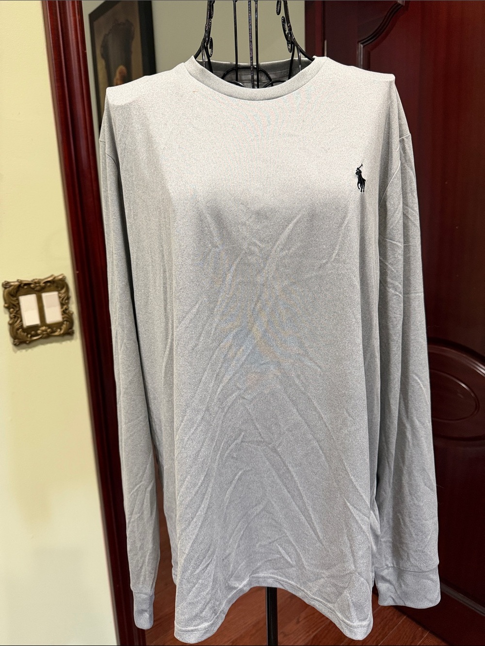 Ralph Lauren Light Gray Long-Sleeve Crewneck Tee